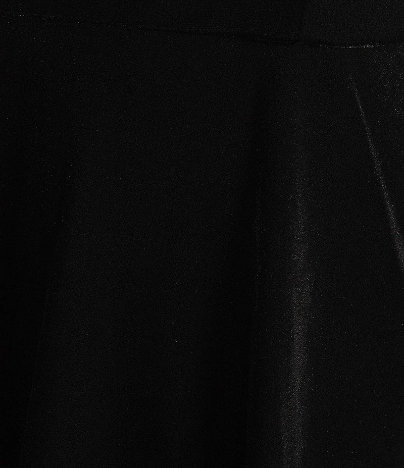 Alex Evenings Plus Size Stretch Velvet Satin Ruffle Neckline 3/4 Sleeve Blouse