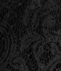 Alex Evenings Sequin Lace Wide Leg Pants