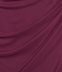 Alex Evenings Short Sleeve V-Neck Soutache Bodice Cascade Ruddle Dress