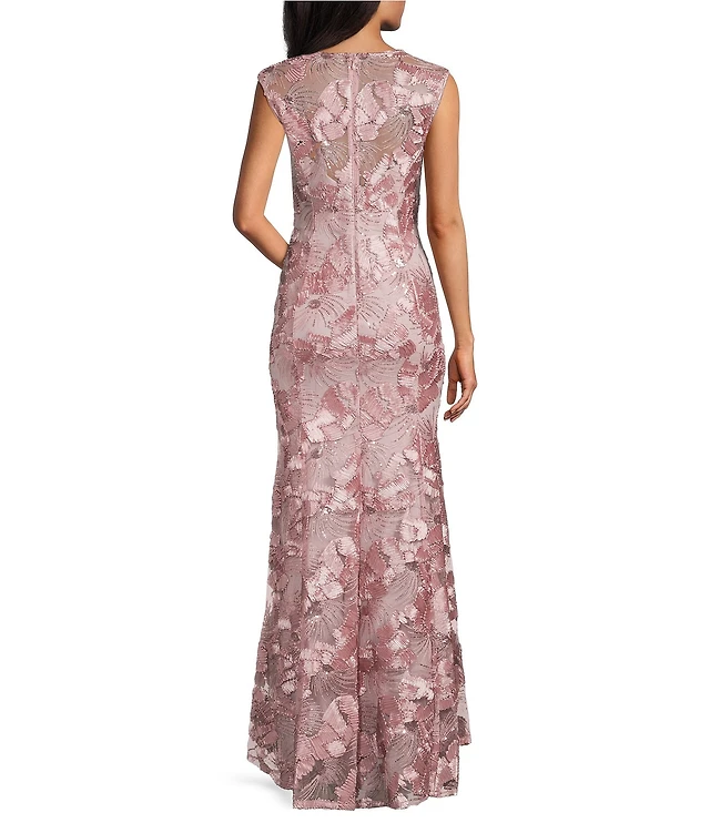 green emerald velvet dress Alex Evenings Regular