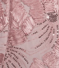 Alex Evenings Sleeveless V-Neck Soutache Long Gown