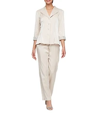 Alex Evenings Stretch Shimmer Pants