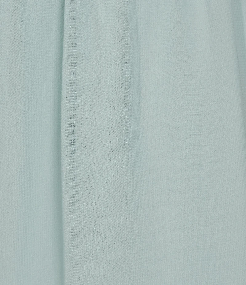 Alex Evenings Wide Leg Mid Rise Chiffon Pants