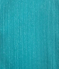 Alex Evenings Yoryu Chiffon Ruffle V-Neck Illusion 3/4 Sleeve Blouse