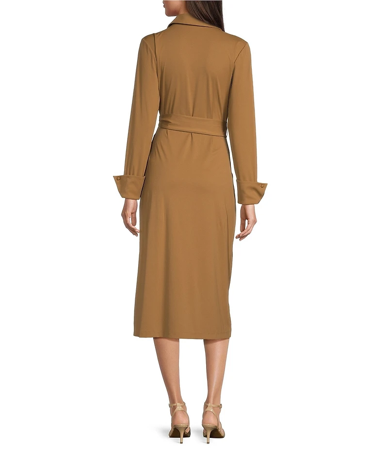 Alex Marie Adaline Jetset-Tech Super Stretch Wrap Midi Dress