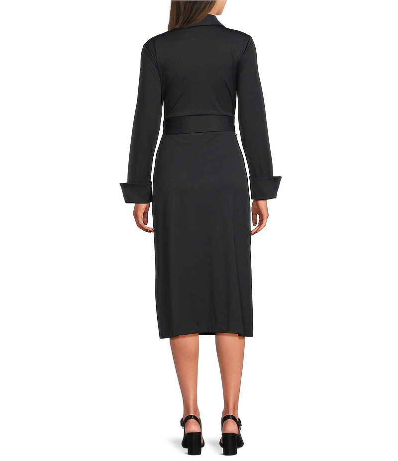 Alex Marie Adaline Jetset-Tech Super Stretch Wrap Midi Dress