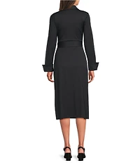 Alex Marie Adaline Jetset-Tech Super Stretch Wrap Midi Dress