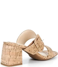 Alex Marie Alayne Three Cork Banded Dress Slide Sandals