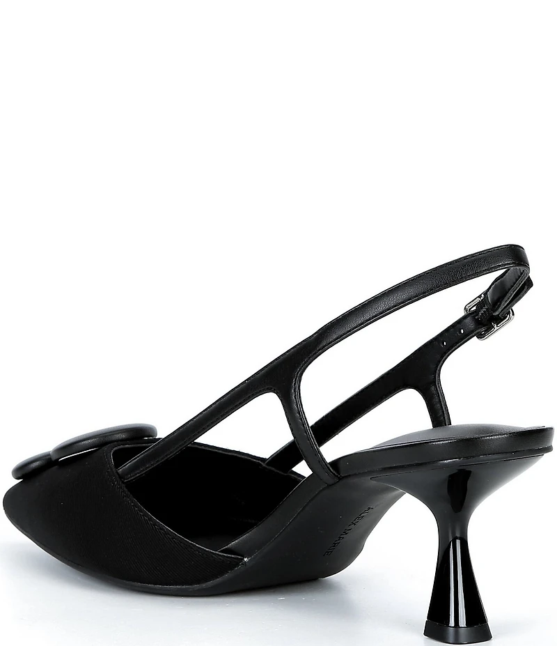 Alex Marie Alix Faille Ornament Slingback Pumps