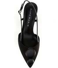 Alex Marie Alix Faille Ornament Slingback Pumps