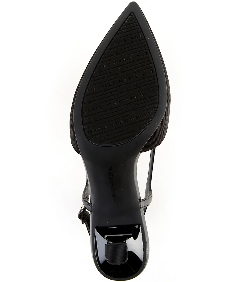 Alex Marie Alix Faille Ornament Slingback Pumps