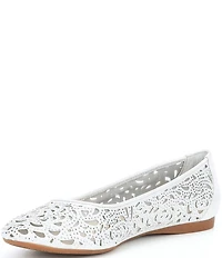 Alex Marie Altana Metallic Laser-Cut Rhinestone Flats