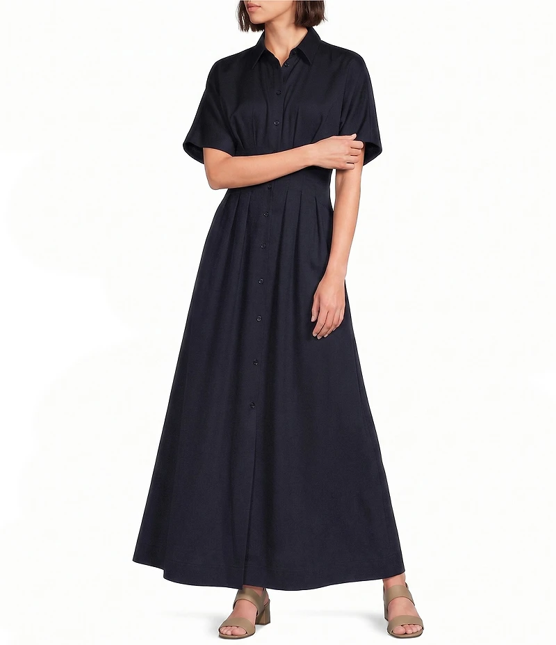Alex Marie Amber Stretch Collared Short Sleeve Dress