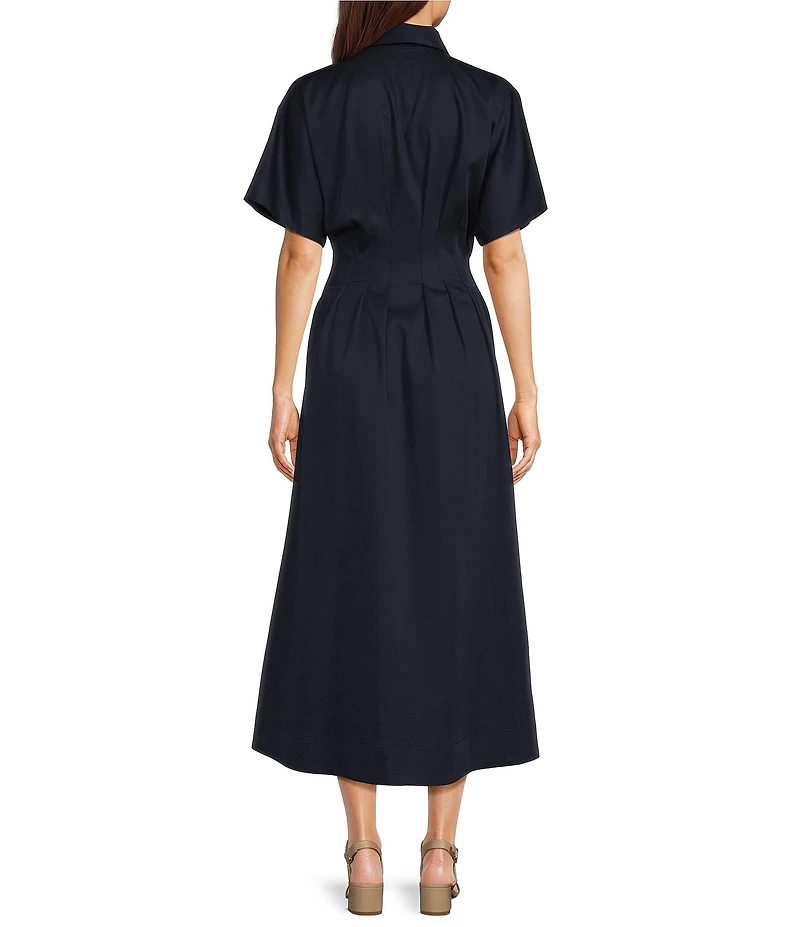 Alex Marie Amber Stretch Collared Short Sleeve Dress