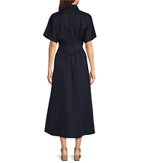 Alex Marie Amber Stretch Collared Short Sleeve Dress