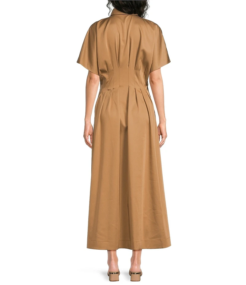 Alex Marie Amber Stretch Collared Short Sleeve Dress