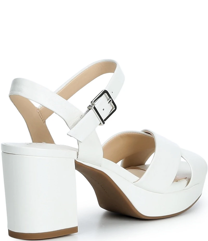 Alex Marie Anette Leather Cross Band Platform Sandals