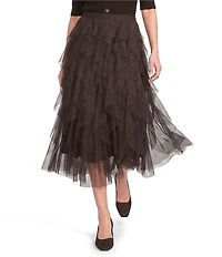 Alex Marie Anna Tulle Midi Skirt