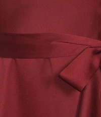 Alex Marie Annalee Satin Cowl Neck Sleeveless Midi Dress