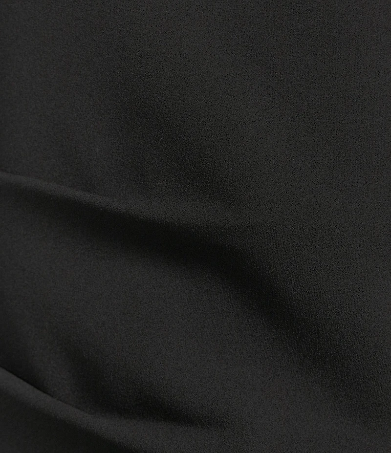 Alex Marie Anne Boat Neckline Sleeveless Scuba Crepe Top