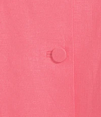 Alex Marie Annie Jewel Neckline Sleeveless Stretch Linen Coordinating Blouse