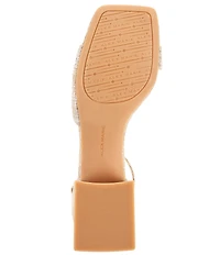 Alex Marie Belami Metallic Leather Square Toe Dress Sandals