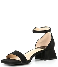 Alex Marie Belami Nubuck Suede Square Toe Dress Sandals
