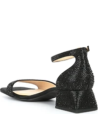 Alex Marie Belami Rhinestone Square Toe Dress Sandals
