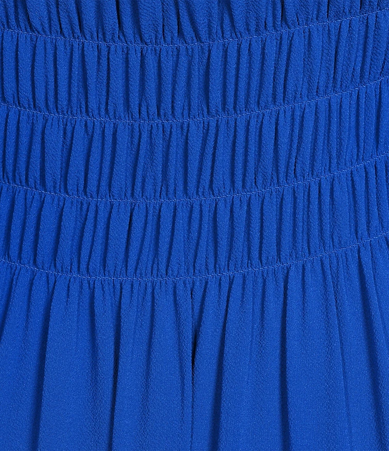 Alex Marie Bentley Pebble Crepe Scoop Neck Sleeveless Maxi Dress