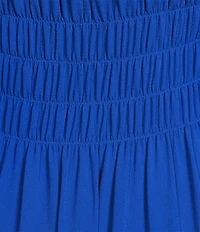Alex Marie Bentley Pebble Crepe Scoop Neck Sleeveless Maxi Dress