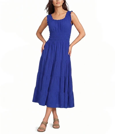 Alex Marie Bently Crepe Round Neck Sleeveless Dress