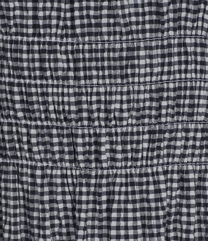 Alex Marie Bently Gingham Square Neck Sleeveless Dress