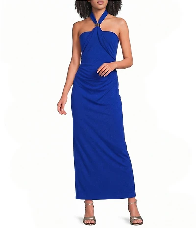 Alex Marie Bianca Halter Neck Sleeveless Jersey Dress