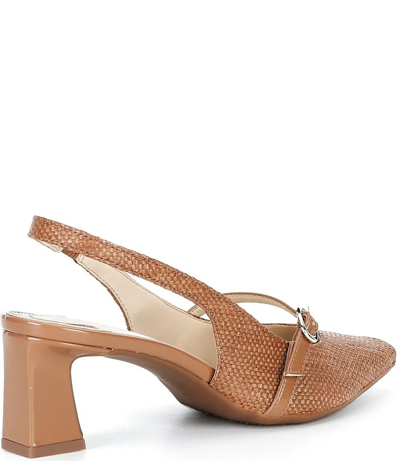Alex Marie Blair Raffia Mary Jane Slingback Pumps