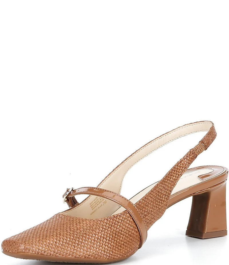 Alex Marie Blair Raffia Mary Jane Slingback Pumps