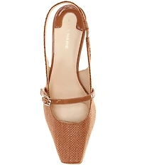 Alex Marie Blair Raffia Mary Jane Slingback Pumps