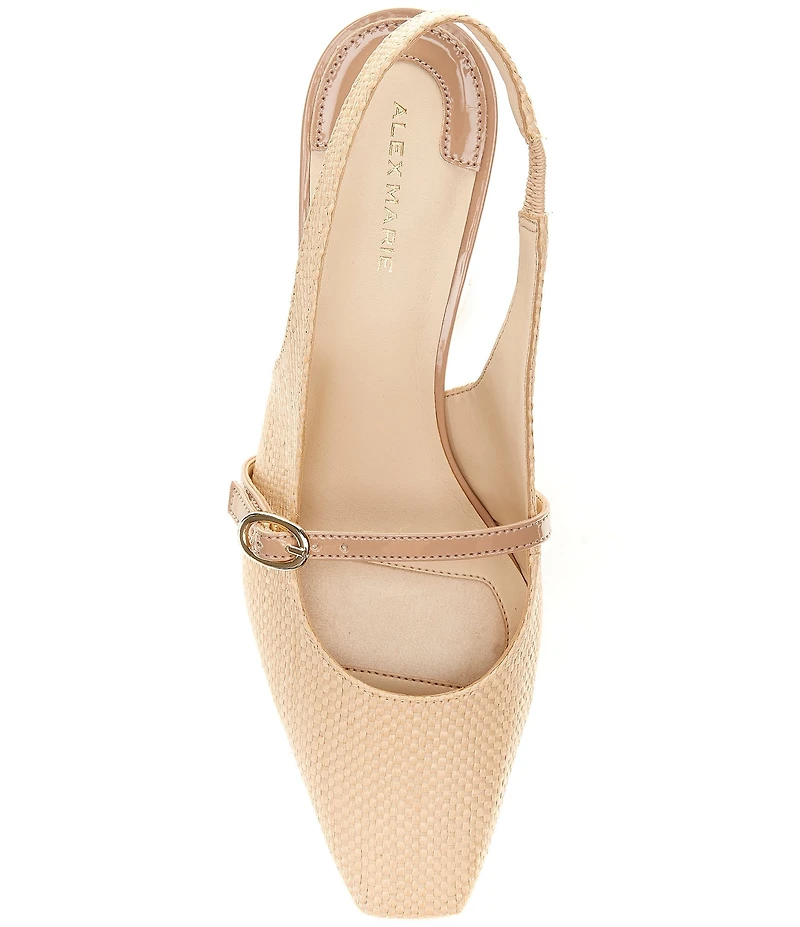 Alex Marie Blair Raffia Slingback Pumps