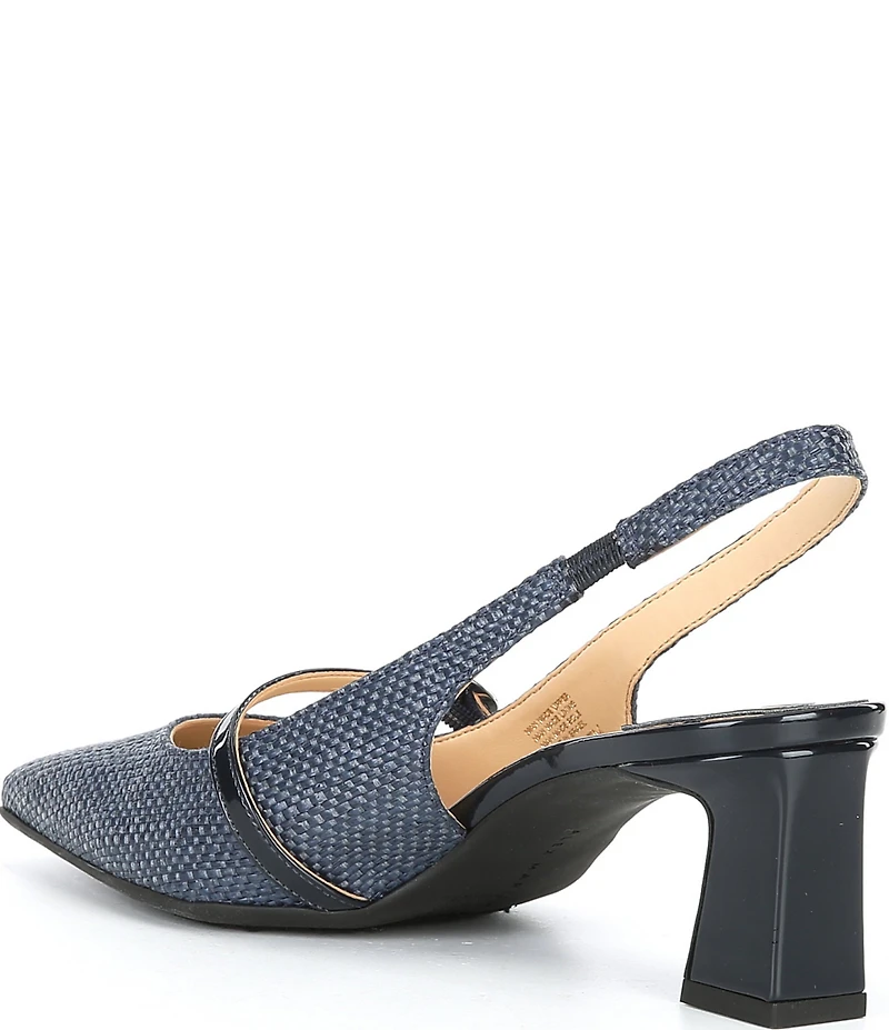 Alex Marie Blair Raffia Slingback Pumps