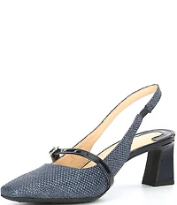 Alex Marie Blair Raffia Slingback Pumps