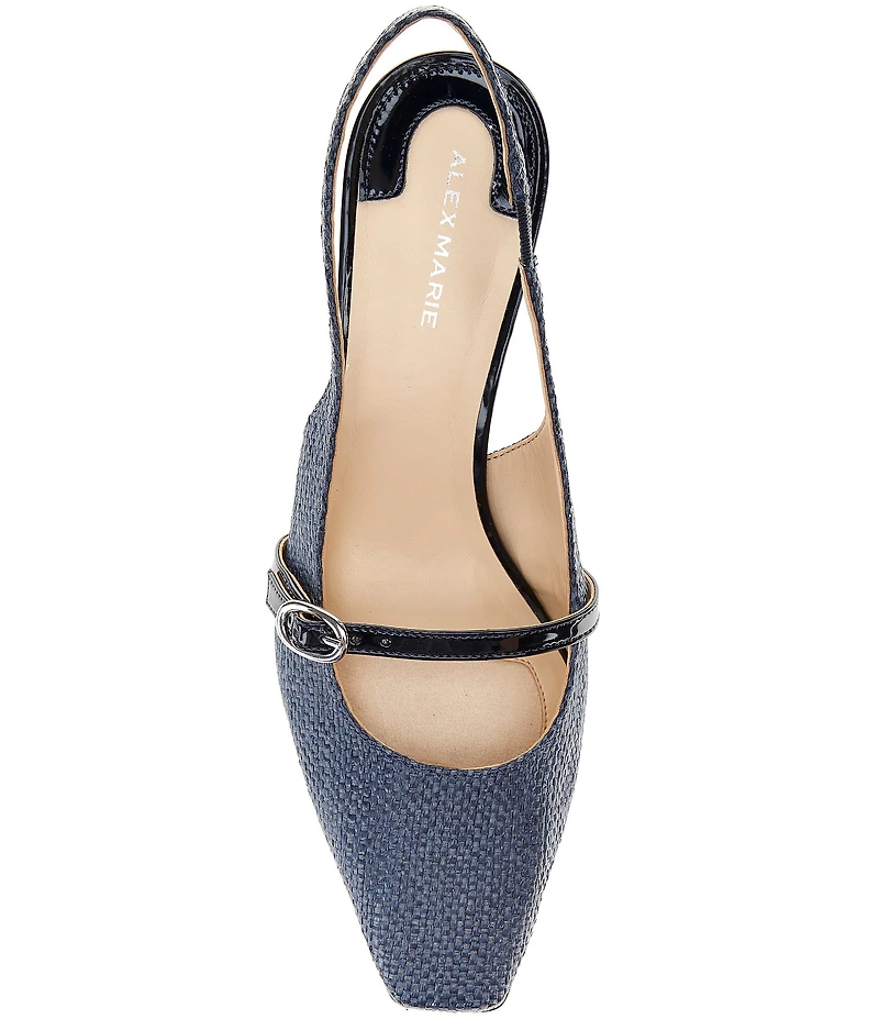 Alex Marie Blair Raffia Slingback Pumps