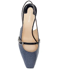 Alex Marie Blair Raffia Slingback Pumps
