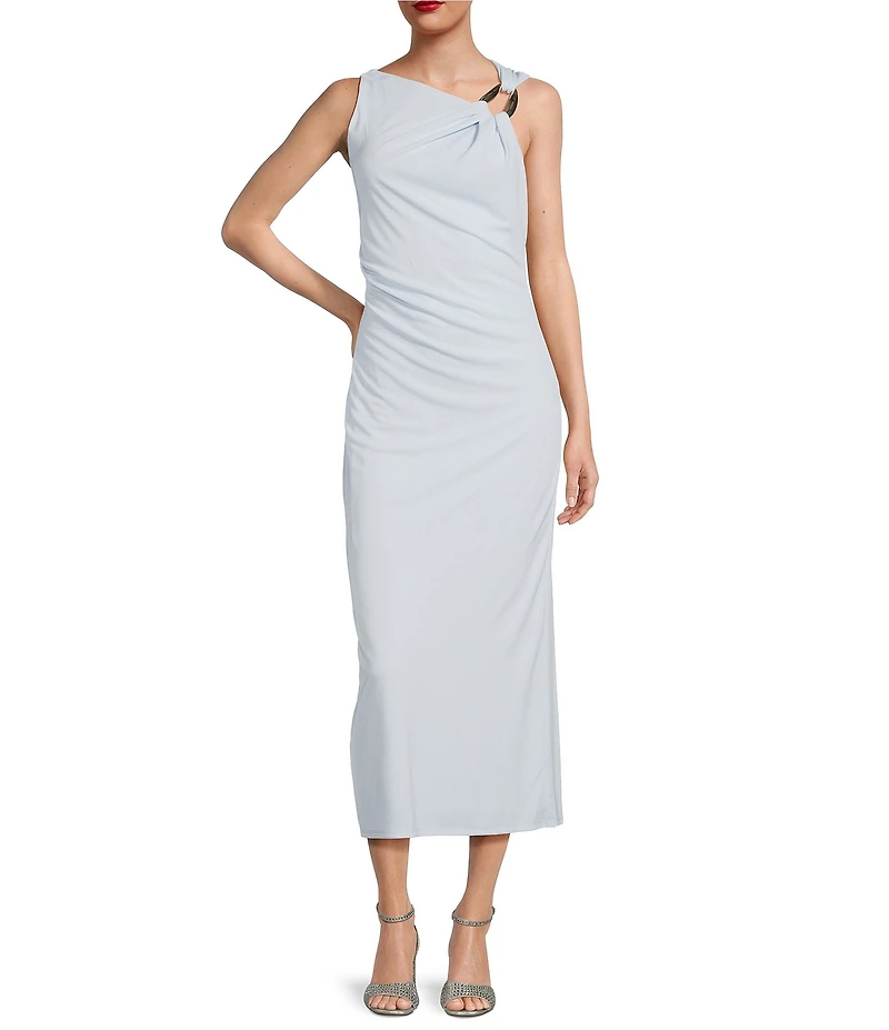 Alex Marie Brianna One Shoulder Matte Jersey Maxi Dress