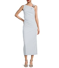 Alex Marie Brianna One Shoulder Matte Jersey Maxi Dress