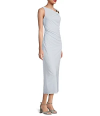 Alex Marie Brianna One Shoulder Matte Jersey Maxi Dress