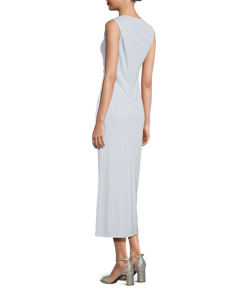 Alex Marie Brianna One Shoulder Matte Jersey Maxi Dress