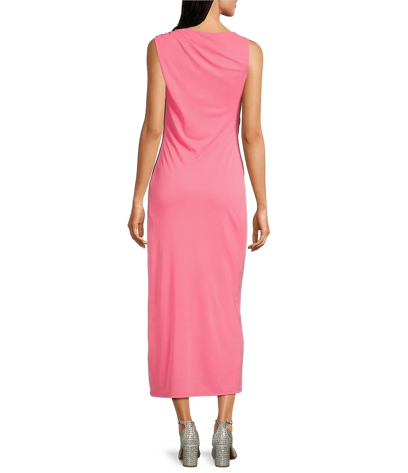 Alex Marie Brianna One Shoulder Matte Jersey Maxi Dress
