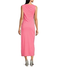 Alex Marie Brianna One Shoulder Matte Jersey Maxi Dress
