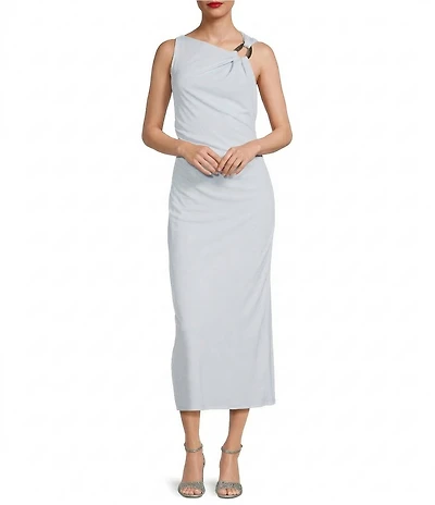 Alex Marie Brianna One Shoulder Matte Jersey Maxi Dress