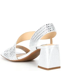 Alex Marie Brinda Rhinestone Slingback Dress Sandals