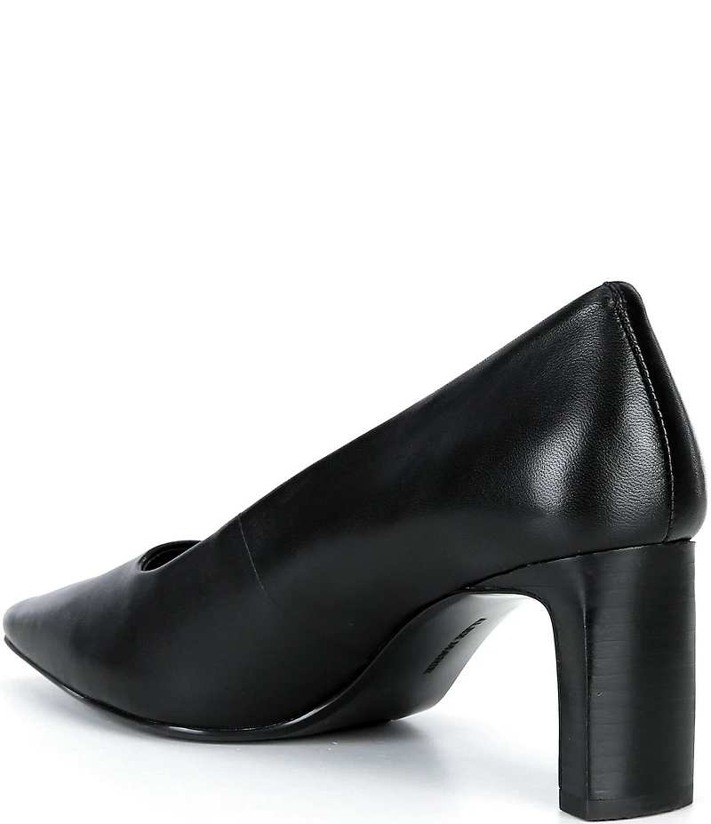 Alex Marie Cami Leather Block Heel Pumps